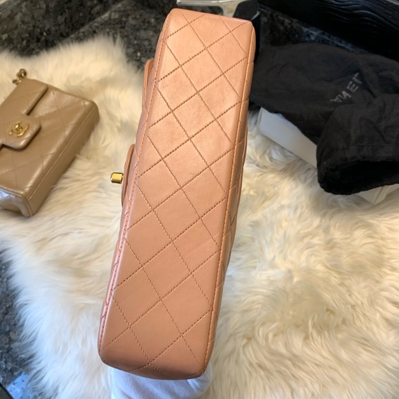 Vintage Chanel Kelly handle bag peach pink - Picture 5 of 13